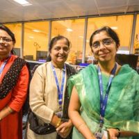 The Indian women involved in the Mars Orbiter Mission (M.O.M)